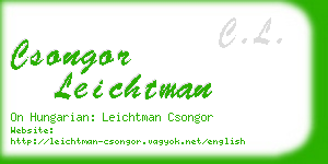 csongor leichtman business card